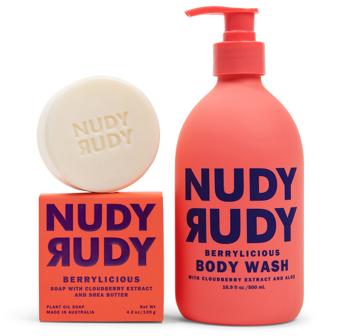 12 Body Washes + 12 Bar Soaps - Berrylicious Body Wash and Bar Soap Puck Duo - (6 Month Supply)