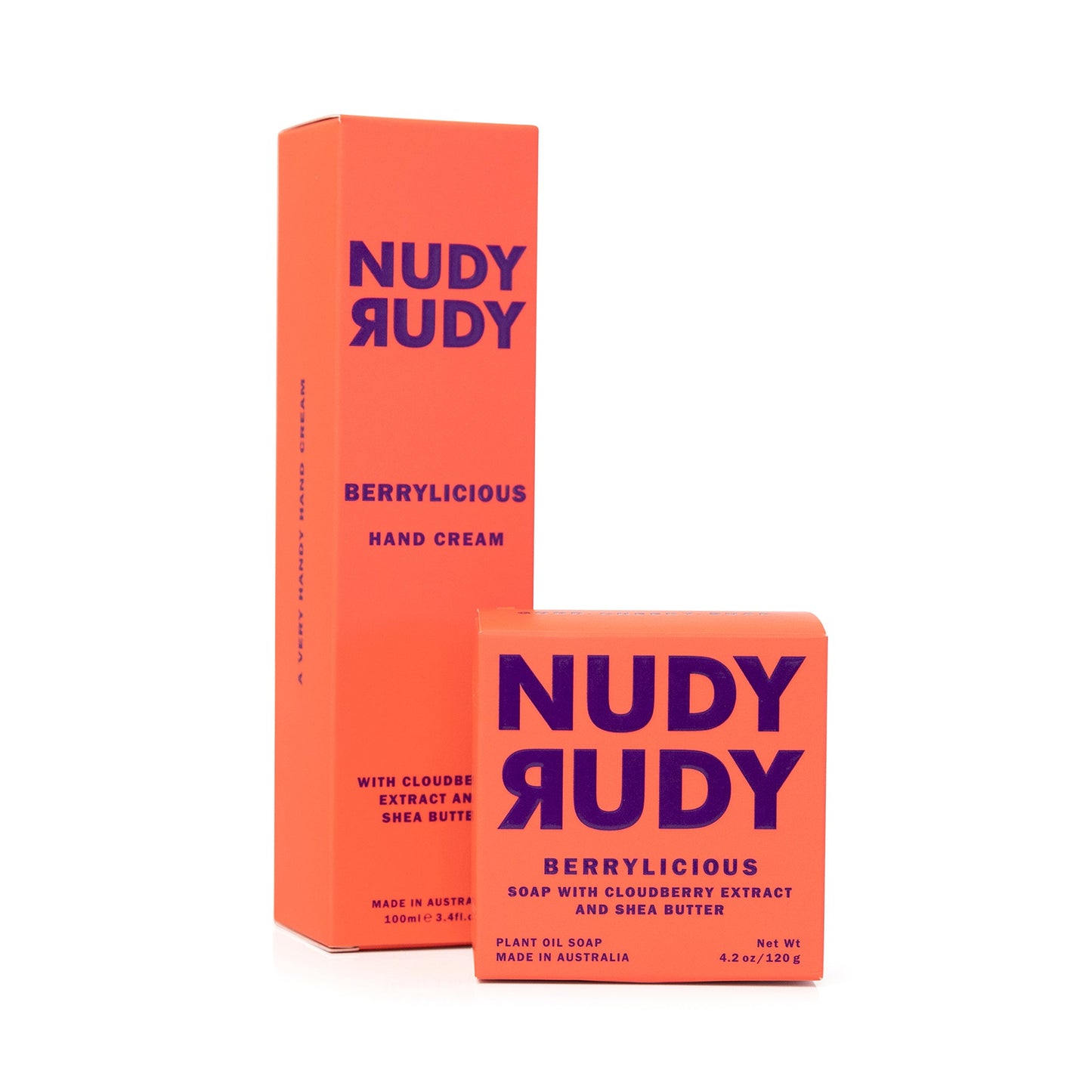 2 Hand Creams + 2 Bar Soaps - Berrylicious Duo Bundle - (1 Month Supply)