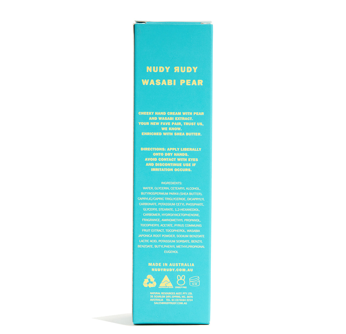 6 Hand Creams - Wasabi Pear Hand Cream - (3 Month Supply)