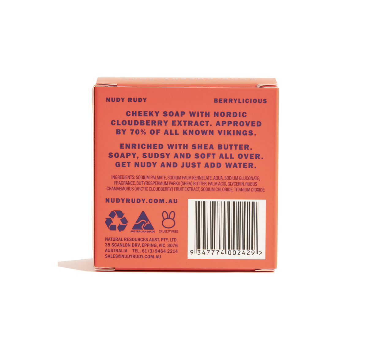 2 Bar Soaps - Berrylicious Bar Soap Puck - (1 Month Supply)