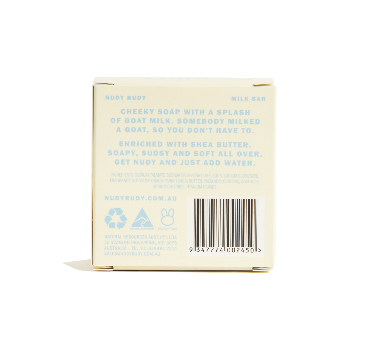 2 Bar Soaps - Milk Bar Soap Puck - (1 Month Supply)
