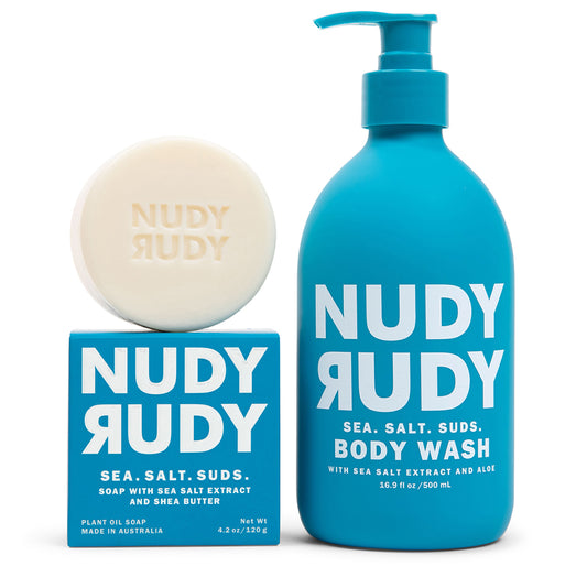 Sea. Salt. Suds. Body Wash and Bar Soap Puck Duo